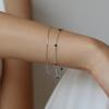 NORMALLEE [White Gold] Silky Line Bracelet