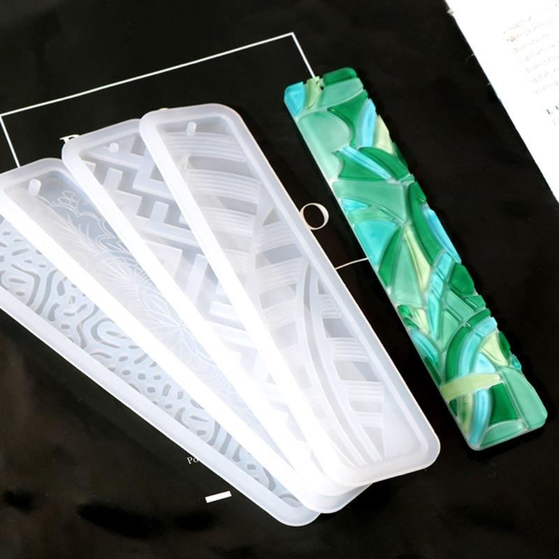 Rectangle Silicone Bookmark Mold DIY Bookmark Mould Making Epoxy Resin Jewelry DIY Craft Silicone Mold 150x35mm