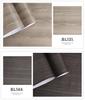 Vintage Walnut Wood Grain Waterproof Self-Adhesive Wallpaper for Living Room and Furniture Walls