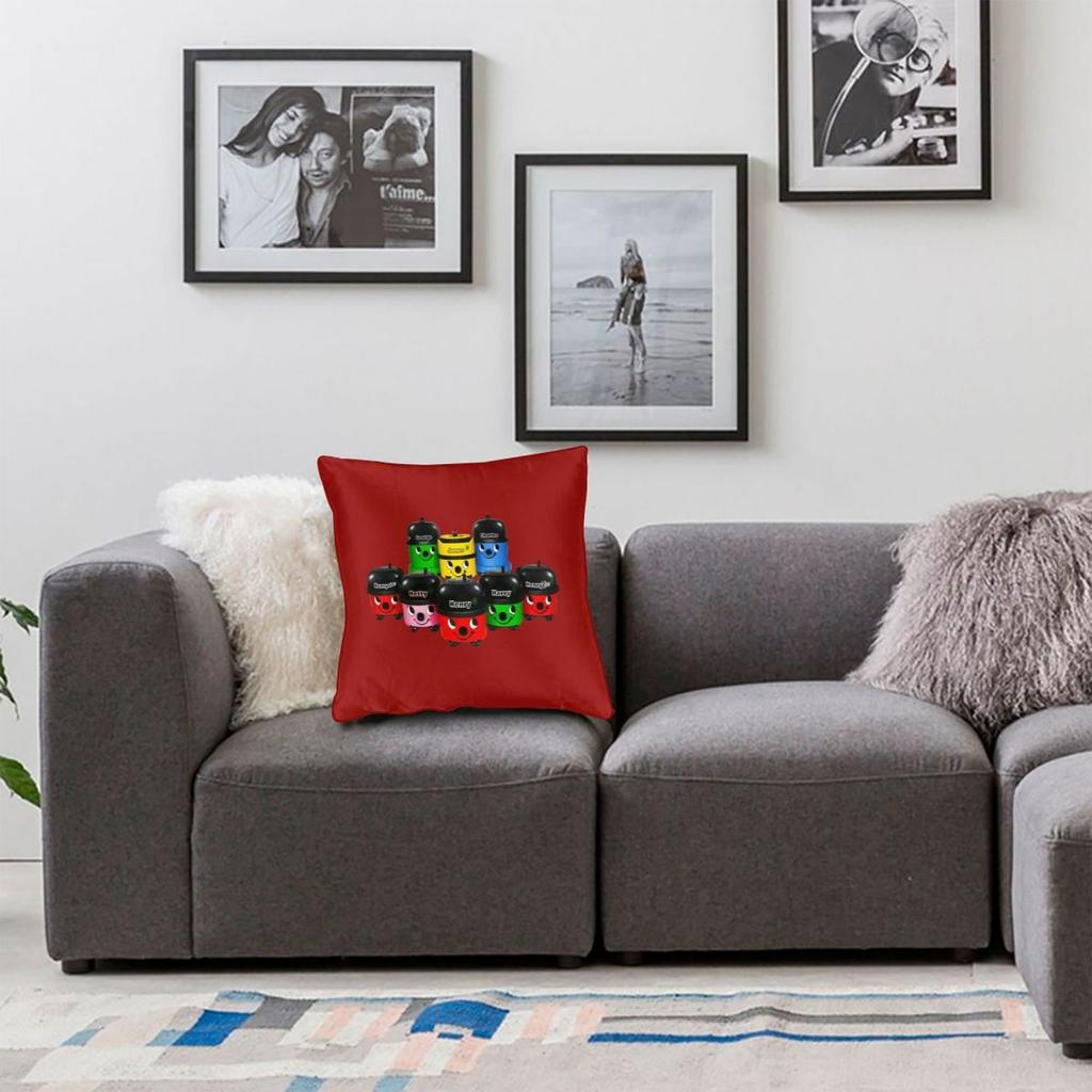 Henry Hoover And Friends Pillowcase Polyester Linen Velvet Pattern Zip Decorative Throw Pillow Case Bed Cushion Cover