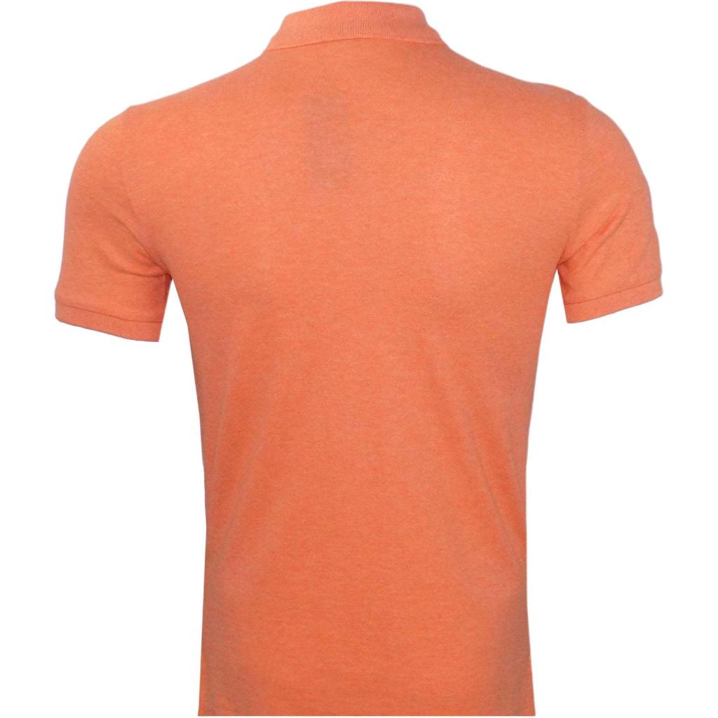 Polo Ralph Lauren Logo Embroidered Pullover Straight-Cut Short Sleeve Polo Shirt Men Polo Shirts Orange 710697457-061