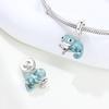 Copper Cute Chameleon Animals Pendant Temperature Discoloration Beads Original Bracelet Charm Jewelry Party Diy Trendy Gifts