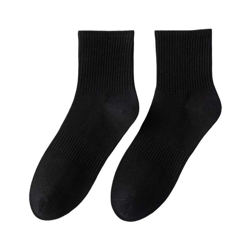 

Anti-odor Pure Cotton Socks for Men in Autumn and Winter, for Casual and Business Wear, White Men s Socks, for Sports Activities. 1 pair Medium