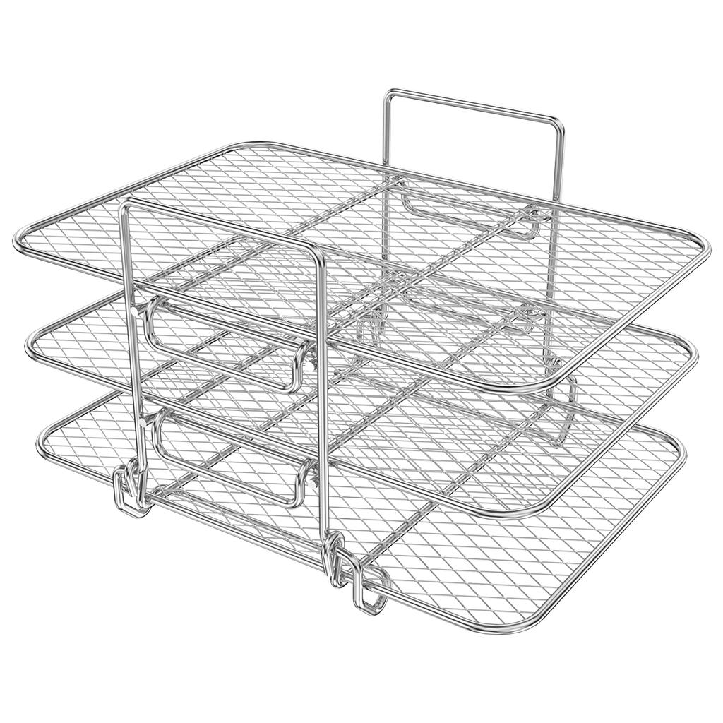 Stainless Steel Air Fryer Rack Oven Baking Dehydrator Rack Cooking Steamer Roasting Racks Air Fryer Accessories Kitchen Tools