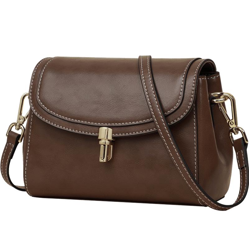 VINEY Women's Leather Crossbody Bag