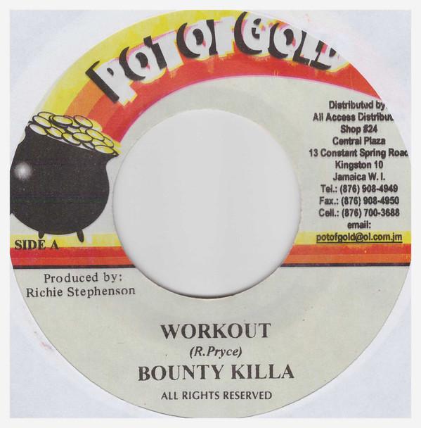 

7inch Record BOUNTY KILLER / DYCR - Workout / Jon NONE Pot Of Gold 2003 Jamaica Reggae, Ska & Dub Used