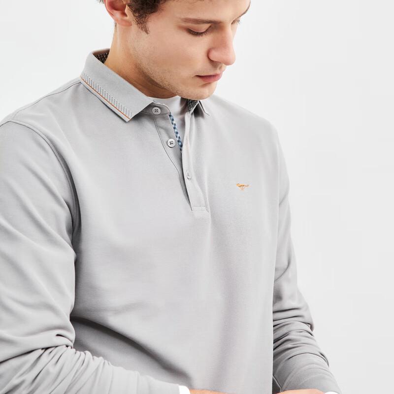 Septwolves Men's Long-Sleeve Commuter Polo T-Shirt
