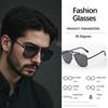 New In Retro Sunglasses For Men Double Beam Metal Glasses Square Frame Workplace Light Luxury Accessories Men'S Glasses