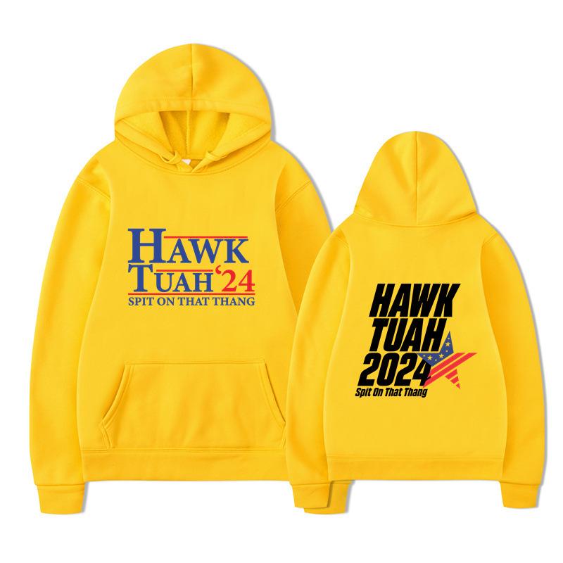 Hawk Tuah Spit on That Thang Hoodies Men Fashion Long Sleeve Sweatshirts Women Casual Harajuku Streetwear Sudaderas