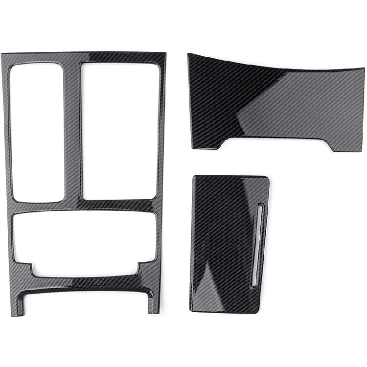 Cnaurda Carbon Fiber Style Car Gear Shift Panel Cover Interior Trim Compatible with Genesis G80 DH Sport 2015-2019 Accessories