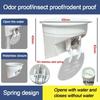 Anti-leak Toilet Flange Ring Floor Outlet Odor-resistant Closestool Sealing Bowl Replacement Automatic Closing