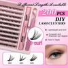 Lashes Clusters Set Extensions Kit Large Capacity Fake Eyelashes Clusters Makeup Tools For Gluing Lashes Gluing Glue