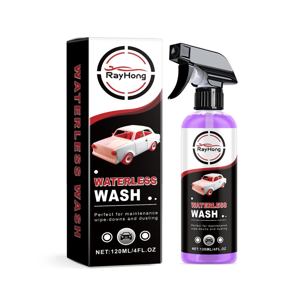 Car Cleaner and Car Tire Shine Spray - Foaming, Stain-Removing, No-Rinse and Tire-Caring