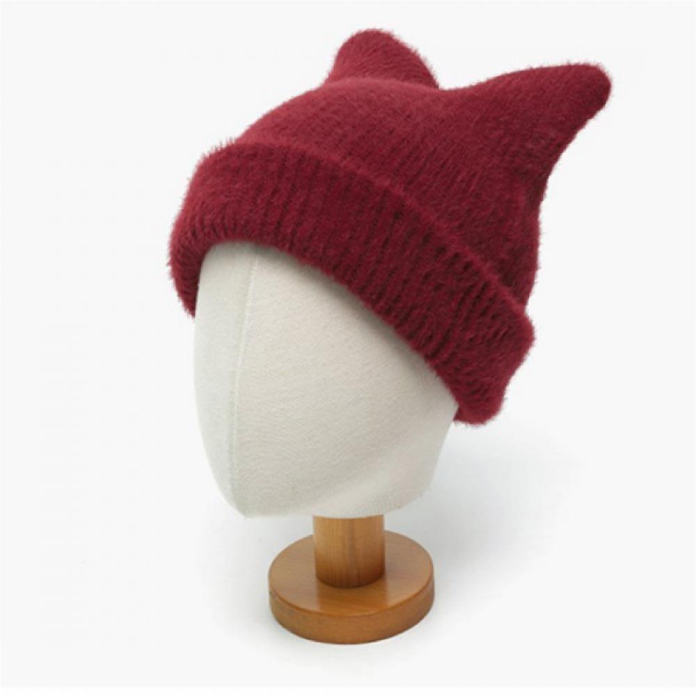New Arrivals Open Run Women Tiyushi Animal Ear Hat Pink Purnit Cat Beanie