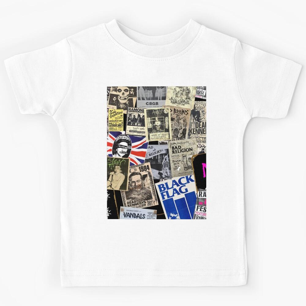 Punk Rock Vintage Poster Collage Collection Kids T-Shirt 170
