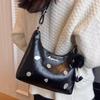Popular popular small bag women's 2024 new high-end texture niche shoulder underarm bag fashionable versatile messenger bag