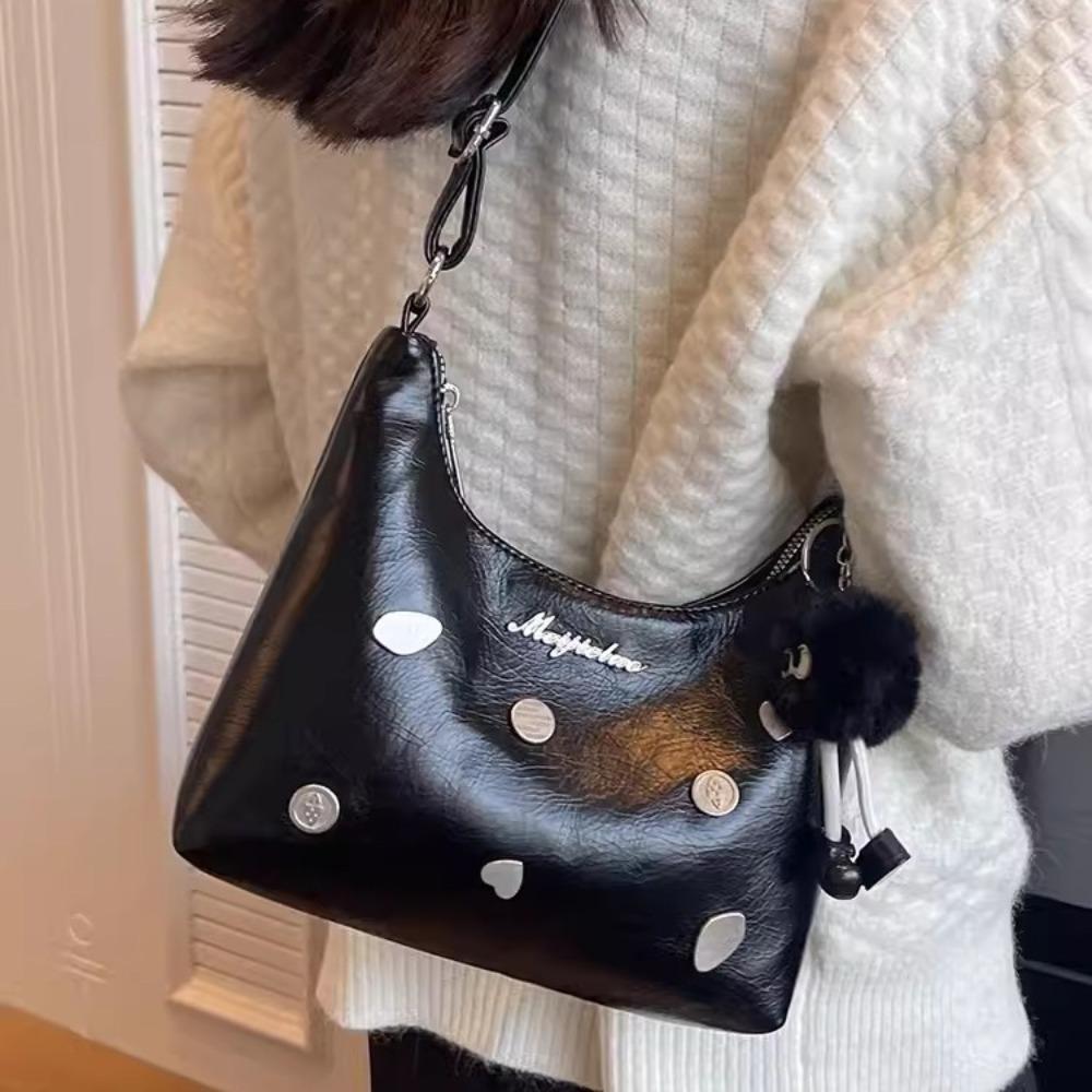 Popular popular small bag women's 2024 new high-end texture niche shoulder underarm bag fashionable versatile messenger bag