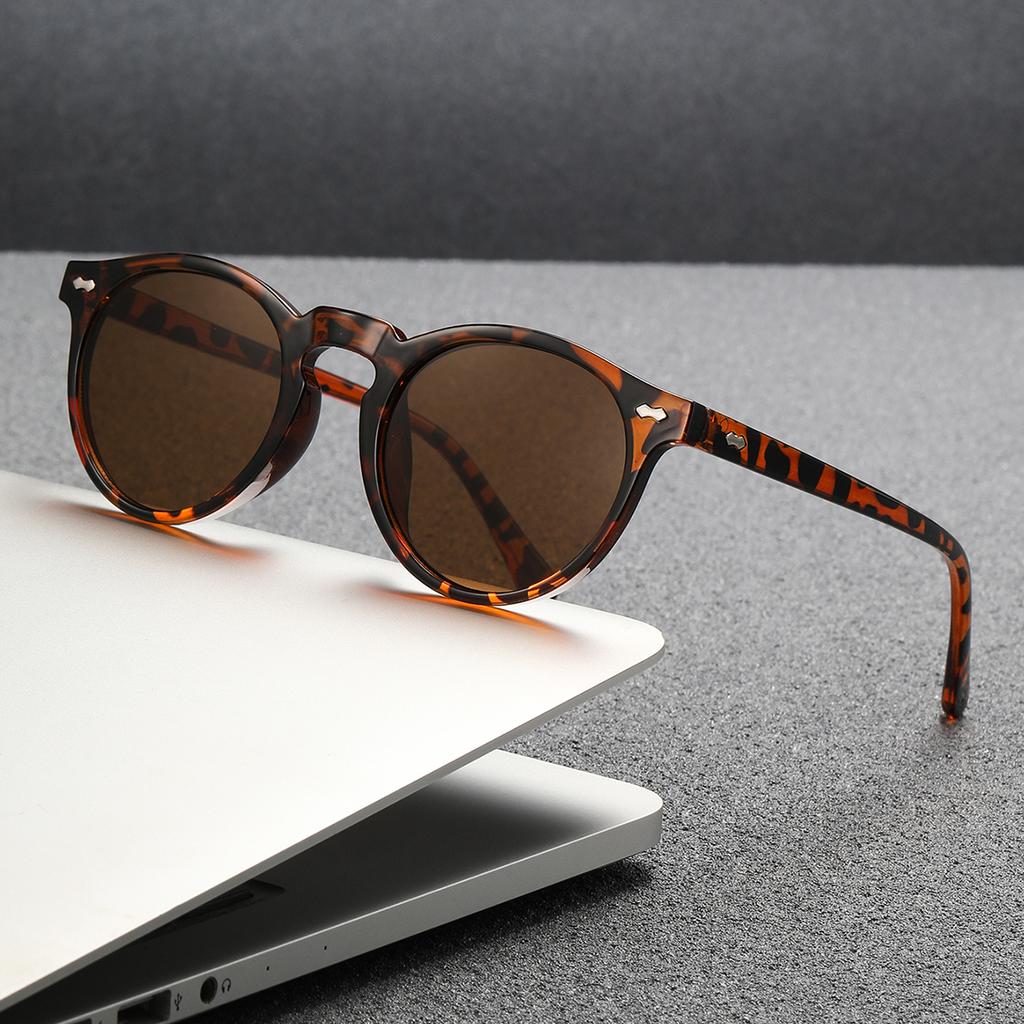 Retro Round Sunglasses Women Men Brand Designer Vintage Sun Glasses Female Black Outdoor Eyewear UV400 Gafas De Sol