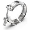 304 Stainless Steel 2.75 Inch 70mm Standard V Band Clamp Intercooler Turbo Exhaust Downpipe Vband Pipe Clamp Automotive V Clamp
