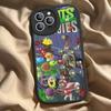 Game P-Plants Z-Zombies Phone Case For IPhone 16 15 14 13 Pro Max 11 12 Plus Leather Silicone Cover