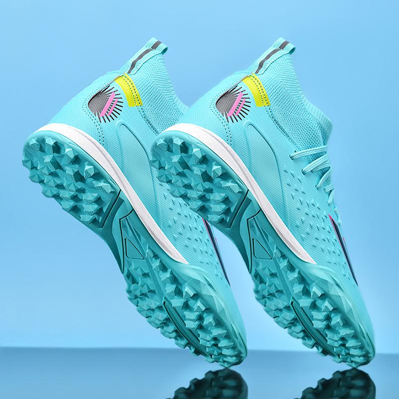 Foreign Trade Men's Football Shoes TF Short Nails Broken Nails Long Nails Large Size High Top Training Shoes Professional Sports Shoes Non-slip