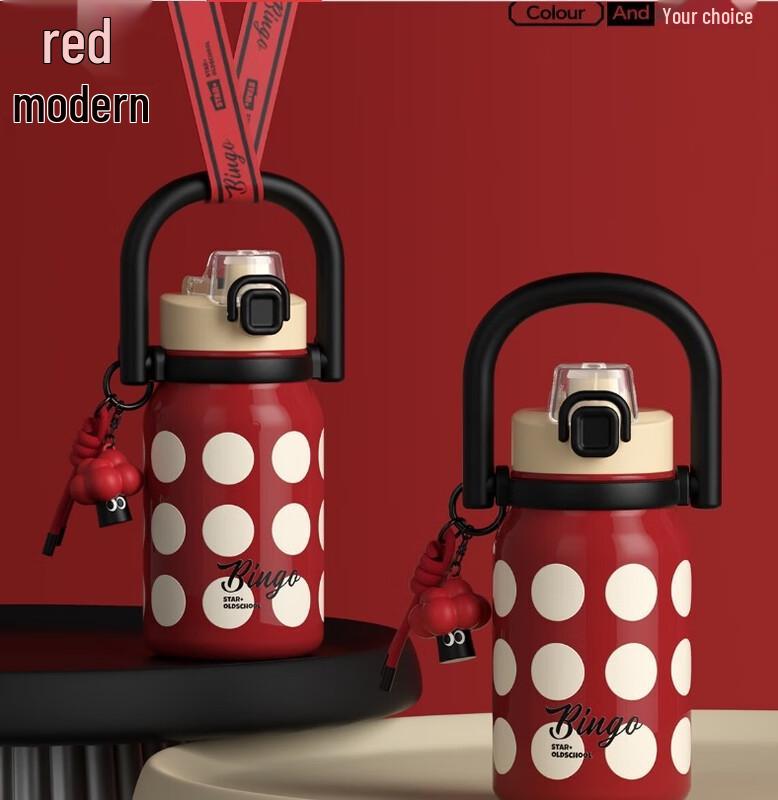 Portable Double-Drink Insulated Bottle