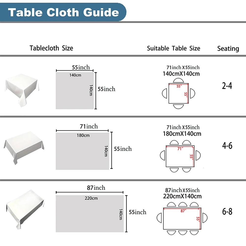 Butterfly Flower Mushroom Moon Watercolor Waterproof Polyester Tablecloths Table Party Decoration Dining Tablescover Manteles