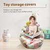 Bean Bag Chair Cover Clear Plush Animals Bean Bag Chair Cover Only Large Sofa Organizer For Playroom Bedroom Living Room Home