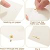 100pcs Gold Foot Studs for Scrapbooks, Paper Art, and DIY Art Projects - Metal Fasteners, Round, School Supplies