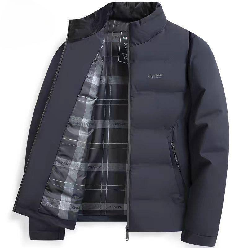 Men's Winter Casual Thickened Cotton-padded Jackets for Middle-aged and Elderly Dads Autumn and Winter Coats and Cotton-padded Jackets