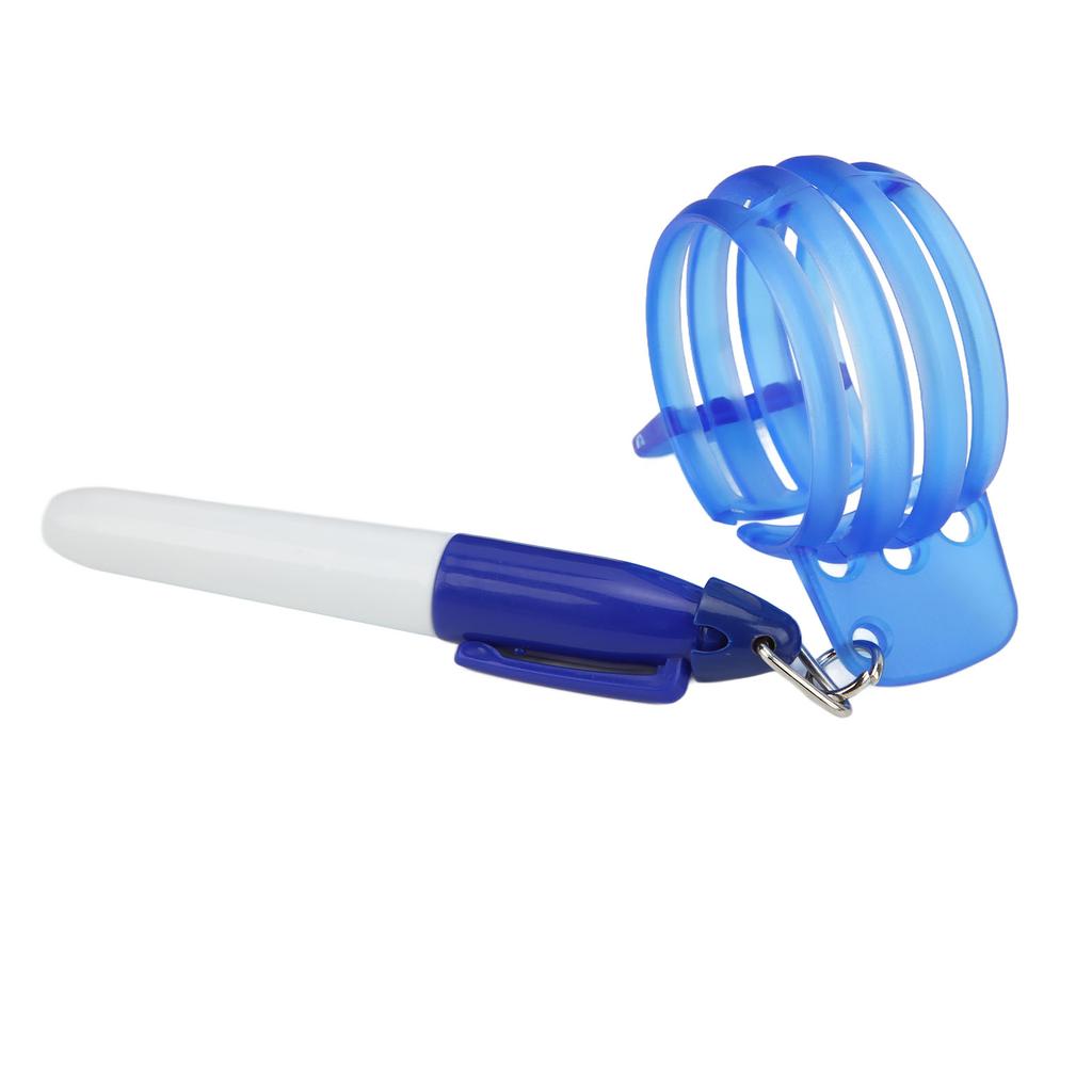 360 Degrees Golf Ball Line Marker Plastic Golf Three Line Drawing Device for General PurposeBlue