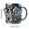 Creative Resin Stainless Steel Cup: Unique Wine, Coffee, and Gift Ornament Design
