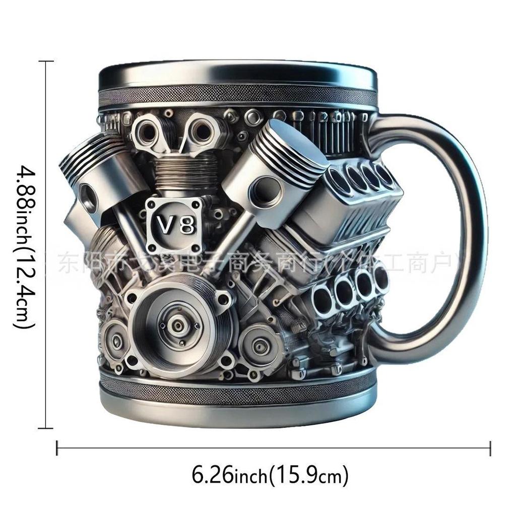 Creative Resin Stainless Steel Cup: Unique Wine, Coffee, and Gift Ornament Design