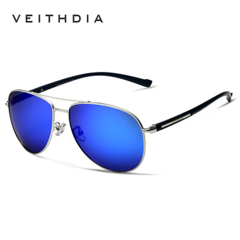 VEITHDIA Marke Designer Mode Unisex männer Sonnenbrille Polarisierte Spiegel Vintage Sonnenbrille 2708