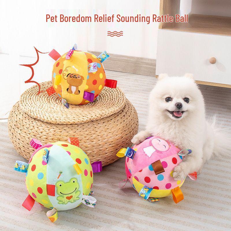 First Order Discount: Indestructible Squeaky Plush Dog Toy - Chewy, Bite-Resistant, Self-Entertainment Training Ball for Decompression