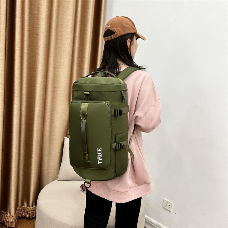 Large-capacity portable travel bag, multifunctional sports and fitness bag, dual-use dry and wet separation backpack for men and women