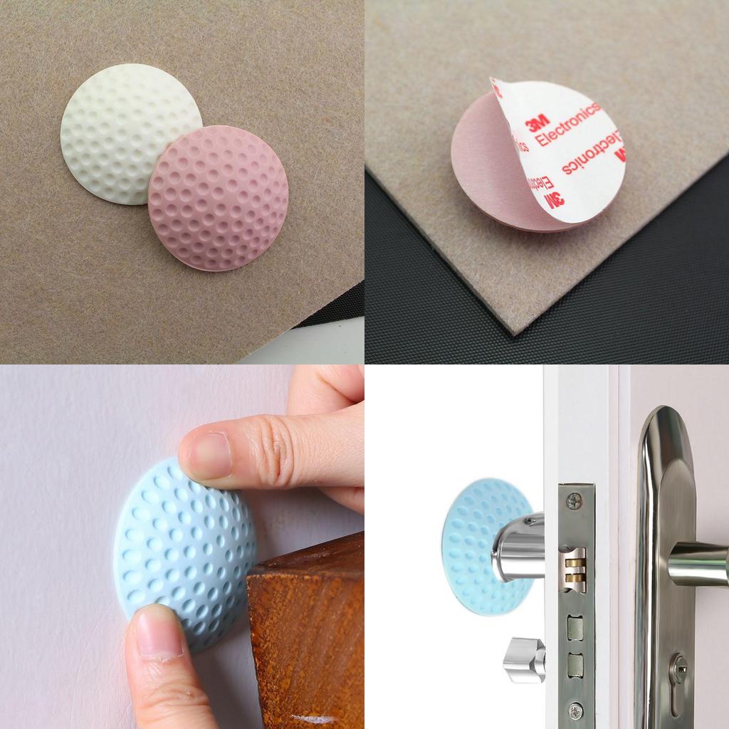 Premium Wall Protector Door Handle Bumper Guard With Soft Rubber Pad Design
