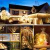 LED Solar Lights String Fairy Lights Outdoor Waterproof Lamp Christmas Garland for Holiday Party Wedding Decor Lights