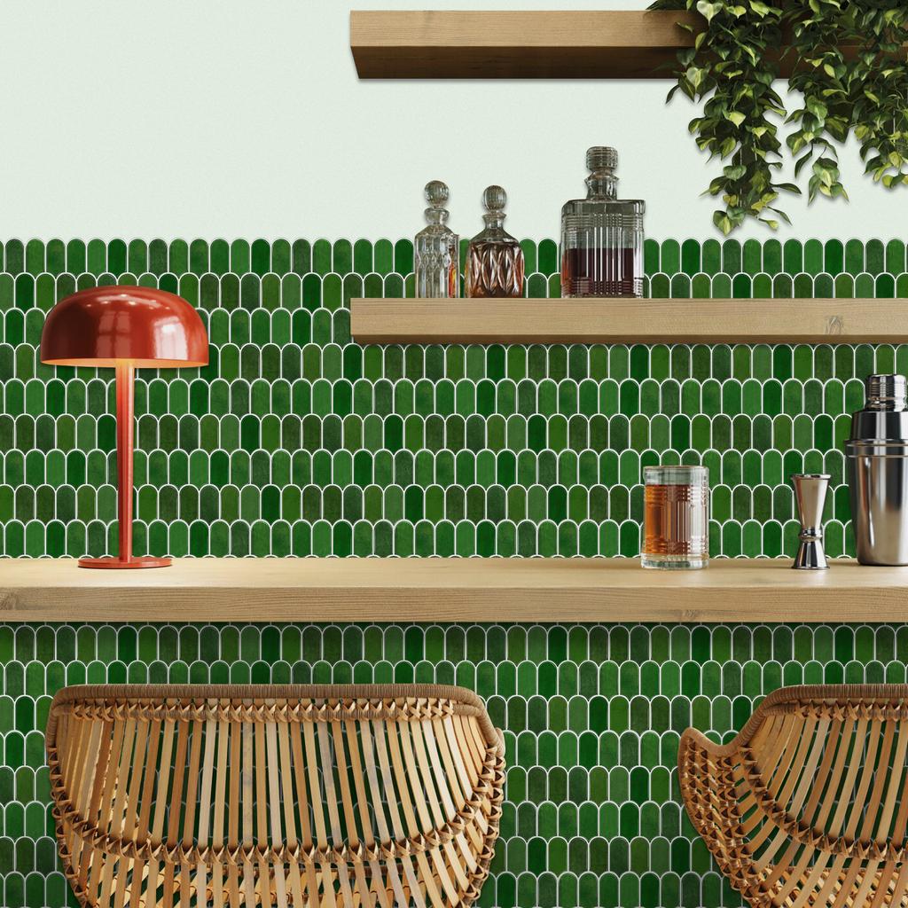 Special-Shaped Retro Brick Pattern Self-Adhesive Tile Sticker, Kitchen Bedroom Waterproof And Anti-Fouling Wall Sticker, Home Remodeling Wallpaper