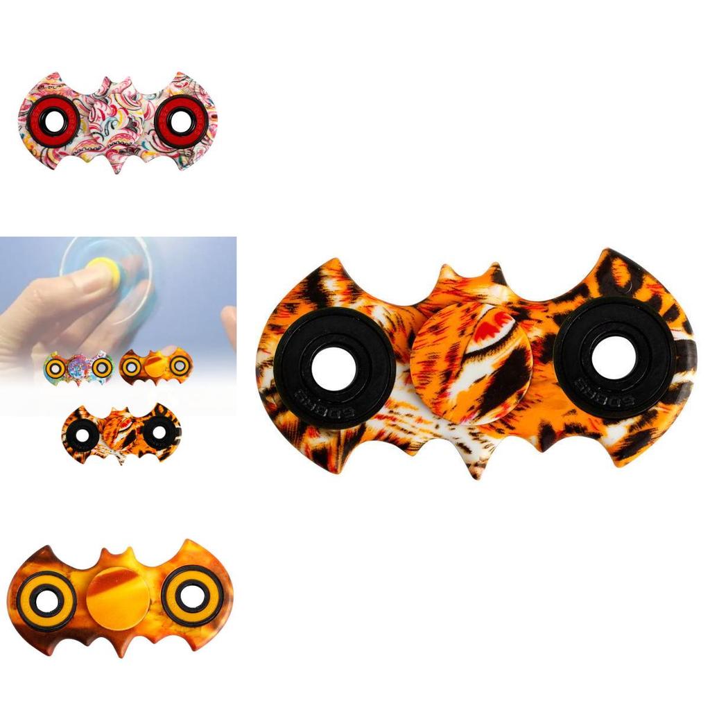 Batman Fingertip Gyro Stress Reliever Abs Stainless Steel Material Yellow Red Green Light Blue Black