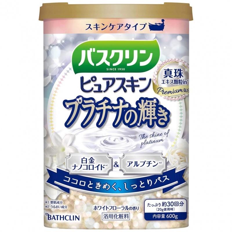 

Соль для ванны Bath Screen Pure Skin Platinum Gloss 600 г