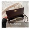 Exquisite 2025 Solid Color Casual Buckle Large Capacity Stylish Crossbody Baguette Women's Bag