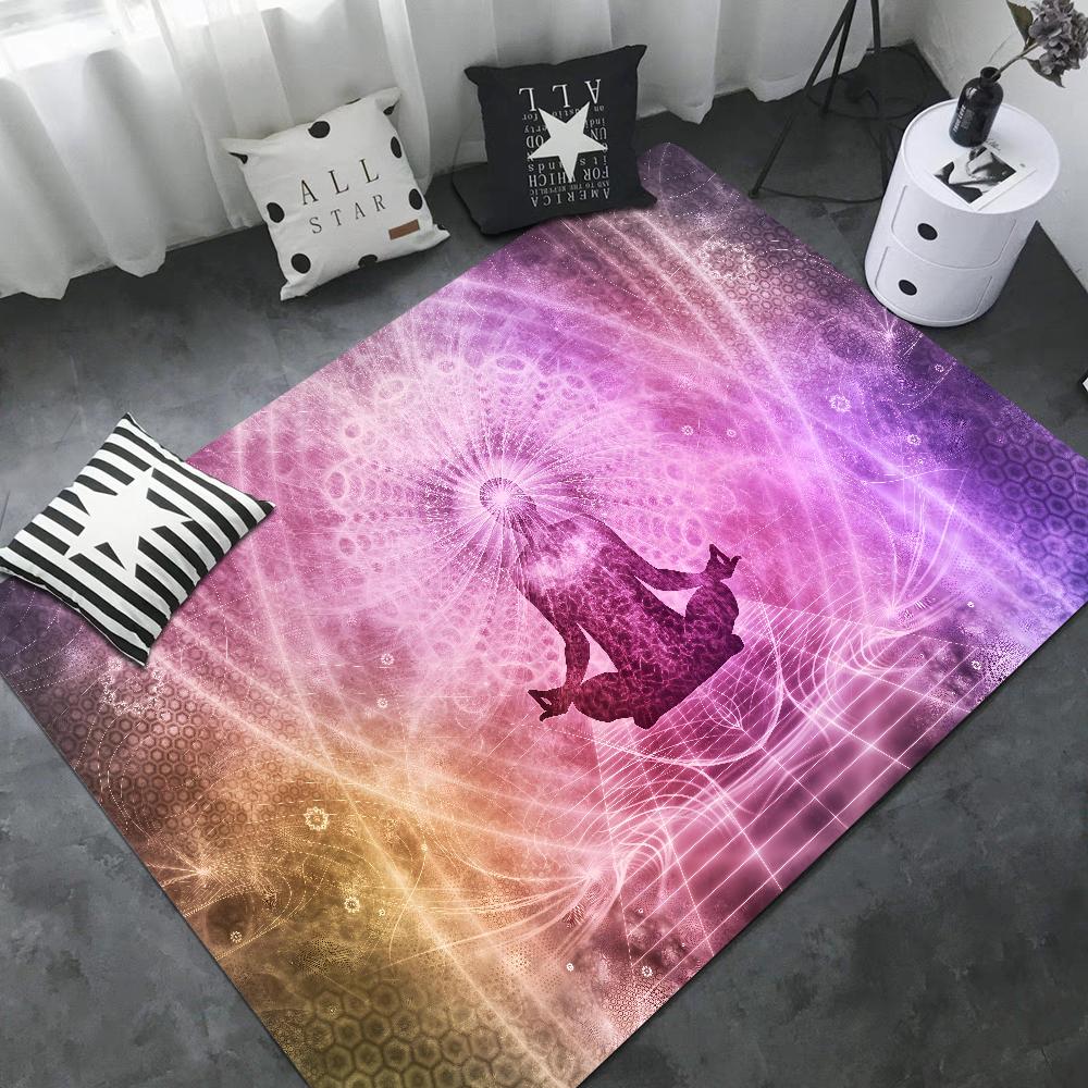 Rainbow 7 Chakra Mandala Bohemia Yoga Door Mat Washable Non-Slip Living Room Sofa Chairs Area Mat Kitchen Welcome Doormat