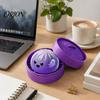 Stress Reliever with Storage Box 1/2/3Pcs Purple Ghost Dumpling Squeeze Toy, Halloween Steamed Bun Mini Toy Relief Clear Ball Fidget