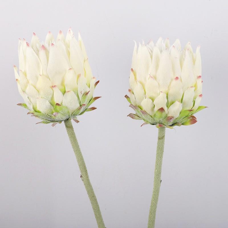 Artificial Thistle Flower Bouquet Home Decor Table Centerpiece Nordic Style Fake Single Stem