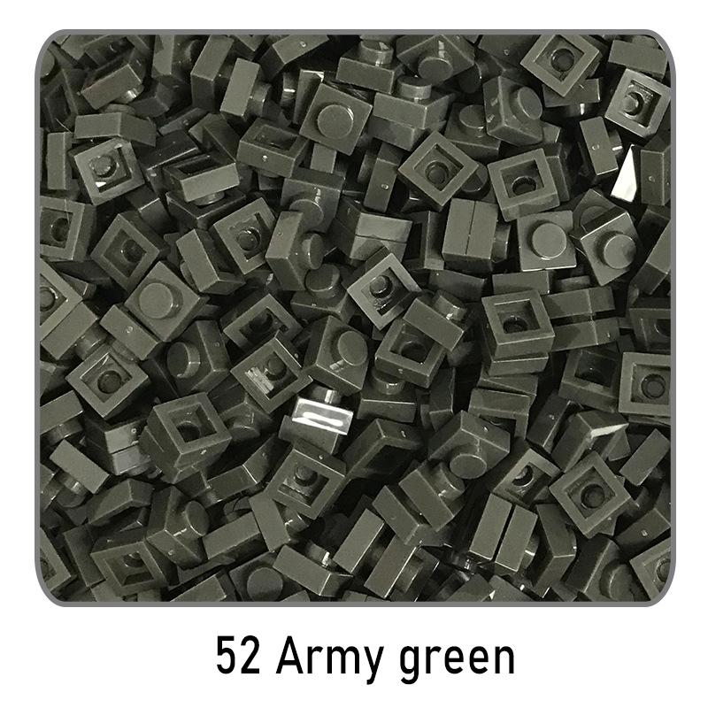 500Pcs Diy Pixel Art Building Blocks Thin Figures Bricks Compatible With 3024 1X1 Square Bricks Bulk Assemble Toys Gift For Chil