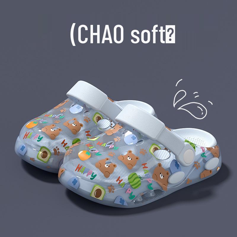 2026 Summer Baotou Kids' Sandals: Boys & Girls Hole Shoes for Beach