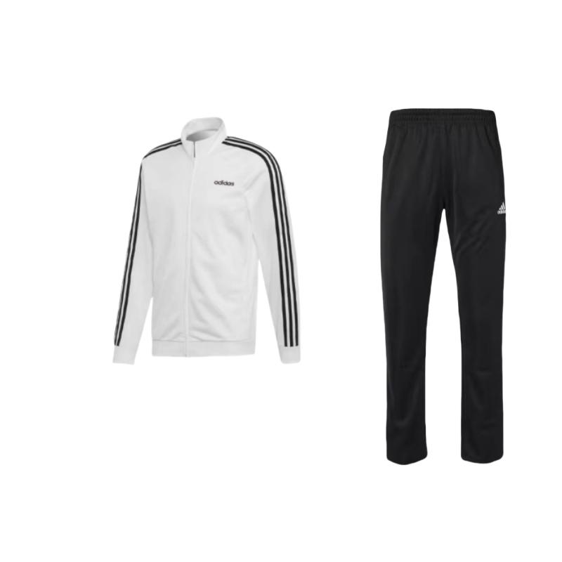 

Adidas Three Stripe Stretch Retro Stand Collar Jacket Casual Sports Suit Men suit TR30P-BW+EB3989 M