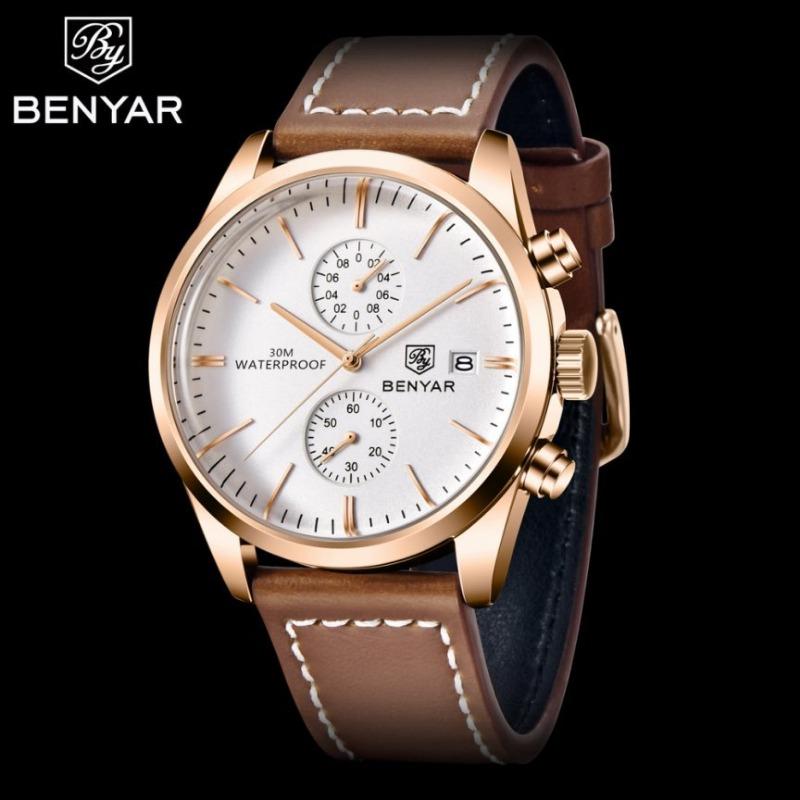 New Men's Watch Multifunctional Quartz Watch Fashion Business Waterproof Watch Men's Wrist Watch