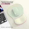 Gradient Simple Thickened Anti-Slip Ergonomic Computer Mouse Pad with Wrist Rest and Silicone Mouse Mat